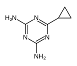 6-Cyclopropyl-1,3,5-triazine-2,4-diamine structure