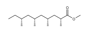 methyl (2R,4R,6R,8R)-2,4,6,8-tetramethyldecanoate结构式