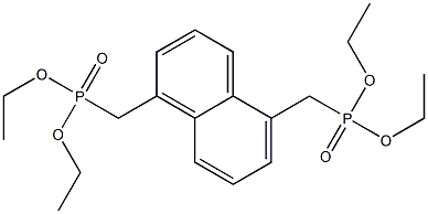 tetraethyl (naphthalene-1,5-diylbis(methylene))bis(phosphonate)结构式