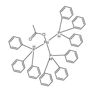 [(Ph3P)3Ru(H)(OAc)]结构式