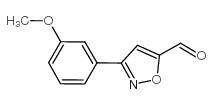 3-(3-甲氧基苯基)-5-异噁唑甲醛结构式