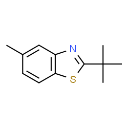 Benzothiazole, 2-(1,1-dimethylethyl)-5-methyl- (9CI)结构式