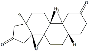 5α-Androstane-2,16-dione Structure