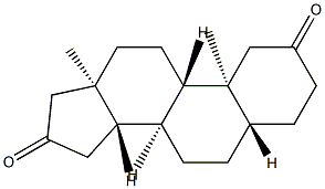 5α-Androstane-2,16-dione structure