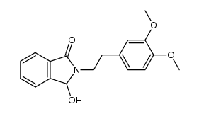 2-(3,4-dimethoxyphenethyl)-3-hydroxyisoindolin-1-one结构式