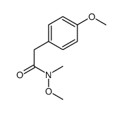 N-methoxy-2-(4-methoxyphenyl)-N-methylacetamide结构式