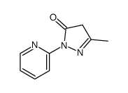 2,4-二氢-5-甲基-2-(2-吡啶基)-3H-吡唑-3-酮结构式