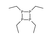 1,2,3,4-tetraethyltetraphosphetane Structure