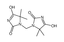 1-[(5,5-dimethyl-2,4-dioxoimidazolidin-1-yl)methyl]-5,5-dimethylimidazolidine-2,4-dione结构式
