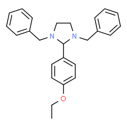 4-(1,3-dibenzyl-2-imidazolidinyl)phenyl ethyl ether结构式