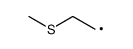 β-methylthioethyl radical Structure