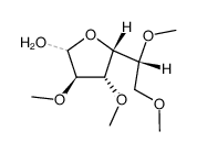 2-O,3-O,5-O,6-O-Tetramethyl-D-glucofuranose结构式