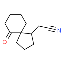 Spiro[4.5]decane-1-acetonitrile, 6-oxo- (9CI) Structure