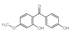 (2-hydroxy-4-methoxy-phenyl)-(4-hydroxyphenyl)methanone structure