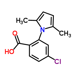 4-CHLORO-2-(2,5-DIMETHYL-PYRROL-1-YL)-BENZOIC ACID结构式