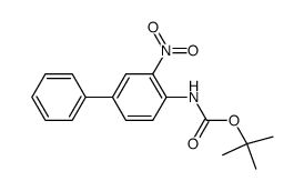 N-(3-Nitro[1,1'-biphenyl]-4-yl)carbamic Acid tert-Butyl Ester结构式