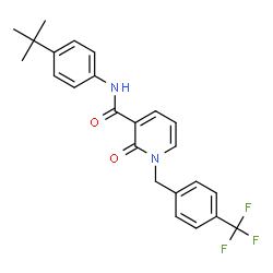 N-[4-(TERT-BUTYL)PHENYL]-2-OXO-1-[4-(TRIFLUOROMETHYL)BENZYL]-1,2-DIHYDRO-3-PYRIDINECARBOXAMIDE结构式