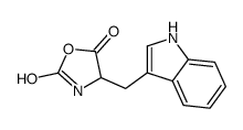 4-(1H-indol-3-ylmethyl)oxazolidine-2,5-dione结构式