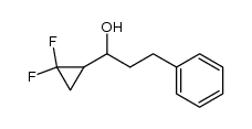 2,2-difluoro-1-(1-hydroxy-3-phenylpropyl)cyclopropane Structure