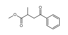2-methyl-4-oxo-4-phenyl-butyric acid methyl ester结构式