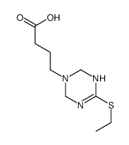 4-(4-ETHYLSULFANYL-3,6-DIHYDRO-2H-[1,3,5]TRIAZIN-1-YL)-BUTYRIC ACID Structure