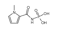 (1-methyl-1H-pyrrole-2-carbonyl)phosphoramidic acid结构式