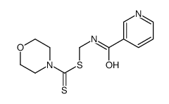 (pyridine-3-carbonylamino)methyl morpholine-4-carbodithioate Structure