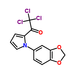 1-[1-(1,3-Benzodioxol-5-yl)-1H-pyrrol-2-yl]-2,2,2-trichloroethanone结构式
