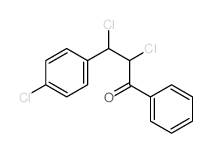 1-Propanone,2,3-dichloro-3-(4-chlorophenyl)-1-phenyl-结构式