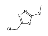 (5-methylthio-1,3,4-thiadiazol-2-yl)methyl chloride Structure