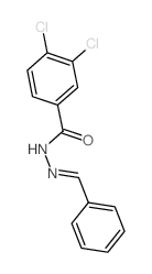 N-(benzylideneamino)-3,4-dichloro-benzamide结构式