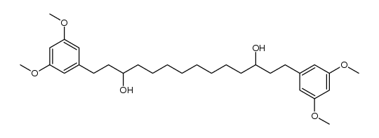 1,14-bis(3,5-dimethoxyphenyl)tetradecane-3,12-diol Structure