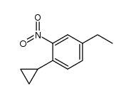 2-Nitro-4-ethylphenylcyclopropan结构式