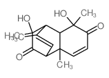 1,4-Ethanonaphthalene-6,10(4H)-dione, 1,4a,5,8a-tetrahydro-5,9-dihydroxy-3,5,8a,9-tetramethyl-结构式
