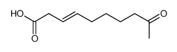 9-oxo-(E)-3-decenoic acid Structure