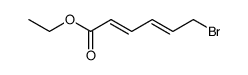 6-bromo-2,4-hexadienoic acid, ethyl ester结构式