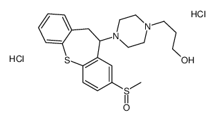 3-[4-(3-methylsulfinyl-5,6-dihydrobenzo[b][1]benzothiepin-5-yl)piperazin-1-yl]propan-1-ol,dihydrochloride结构式