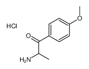 2-amino-1-(4-methoxyphenyl)propan-1-one,hydrochloride Structure