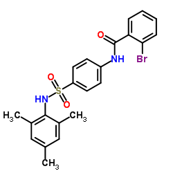 2-Bromo-N-[4-(mesitylsulfamoyl)phenyl]benzamide结构式