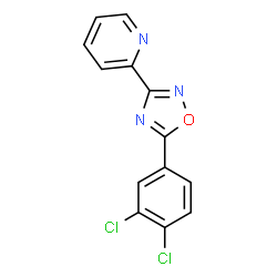 5-(3,4-dichlorophenyl)-3-pyridin-2-yl-1,2,4-oxadiazole Structure