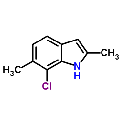 7-Chloro-2,6-dimethyl-1H-indole Structure