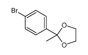 2-(4-Bromophenyl)-2-methyl-1,3-dioxolane Structure