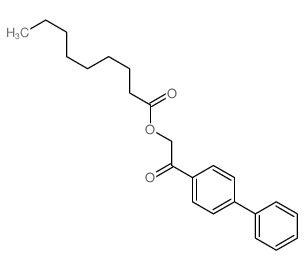 [2-oxo-2-(4-phenylphenyl)ethyl] nonanoate结构式