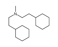 2-cyclohexyl-N-(2-cyclohexylethyl)-N-methylethanamine Structure