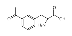 (2S)-3-(3-acetylphenyl)-2-aminopropanoic acid结构式