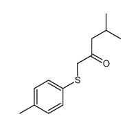 4-methyl-1-(4-methylphenyl)sulfanylpentan-2-one Structure