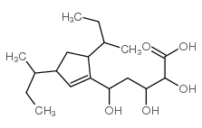 5-(3,5-di-sec-butylcyclopent-1-enyl)-2,3,5-trihydroxyvaleric acid structure