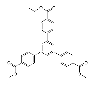 diethyl 5'-(4-(ethoxycarbonyl)phenyl)-[1,1':3',1''-terphenyl]-4,4''-dicarboxylate Structure