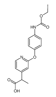 2-[2-(4-Ethoxycarbonylamino-phenoxy)-pyridin-4-yl]-propionic acid结构式