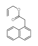 prop-2-enyl 2-naphthalen-1-ylacetate结构式